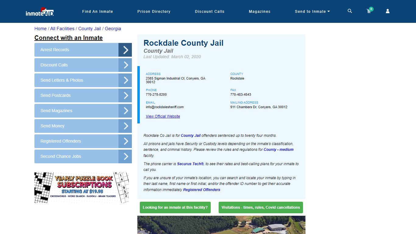 Rockdale County Jail - Inmate Locator - Conyers, GA