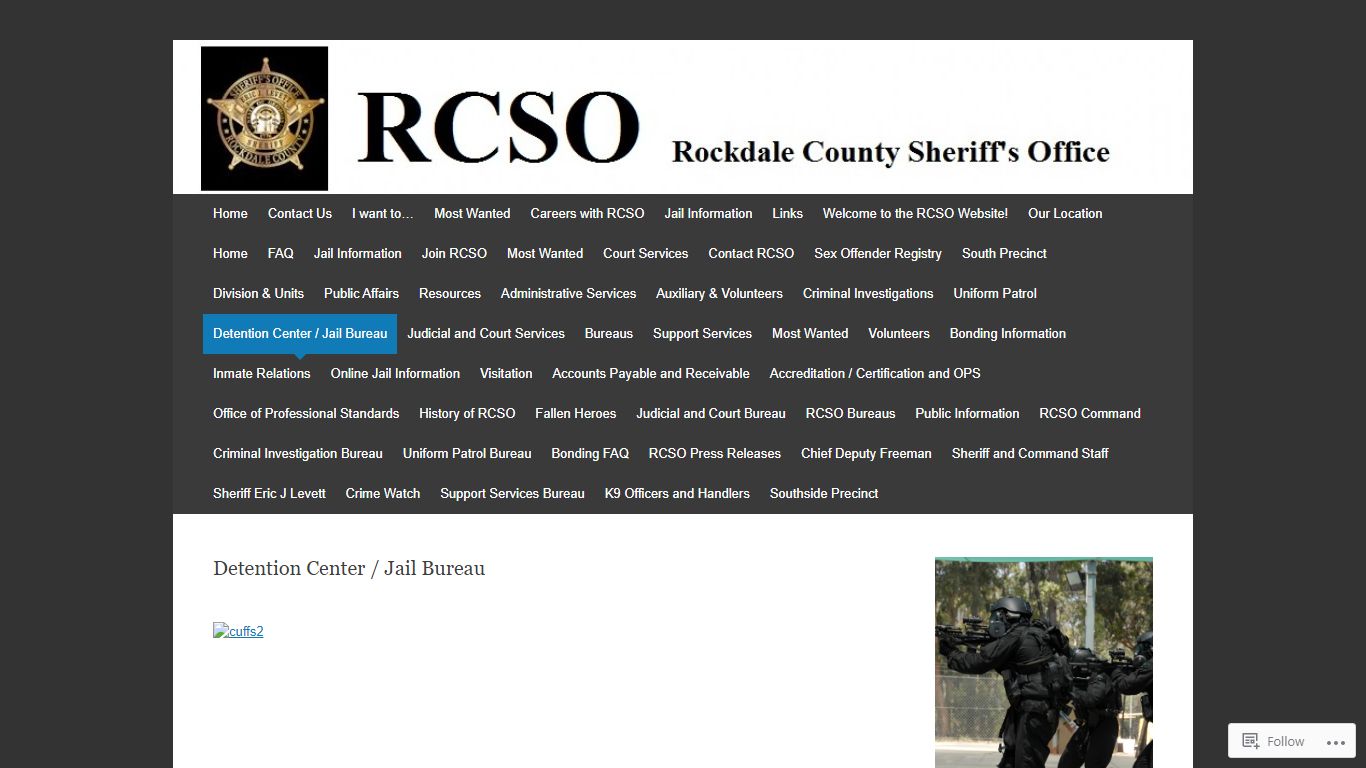 Detention Center / Jail Bureau | Rockdale County Sheriff's Office